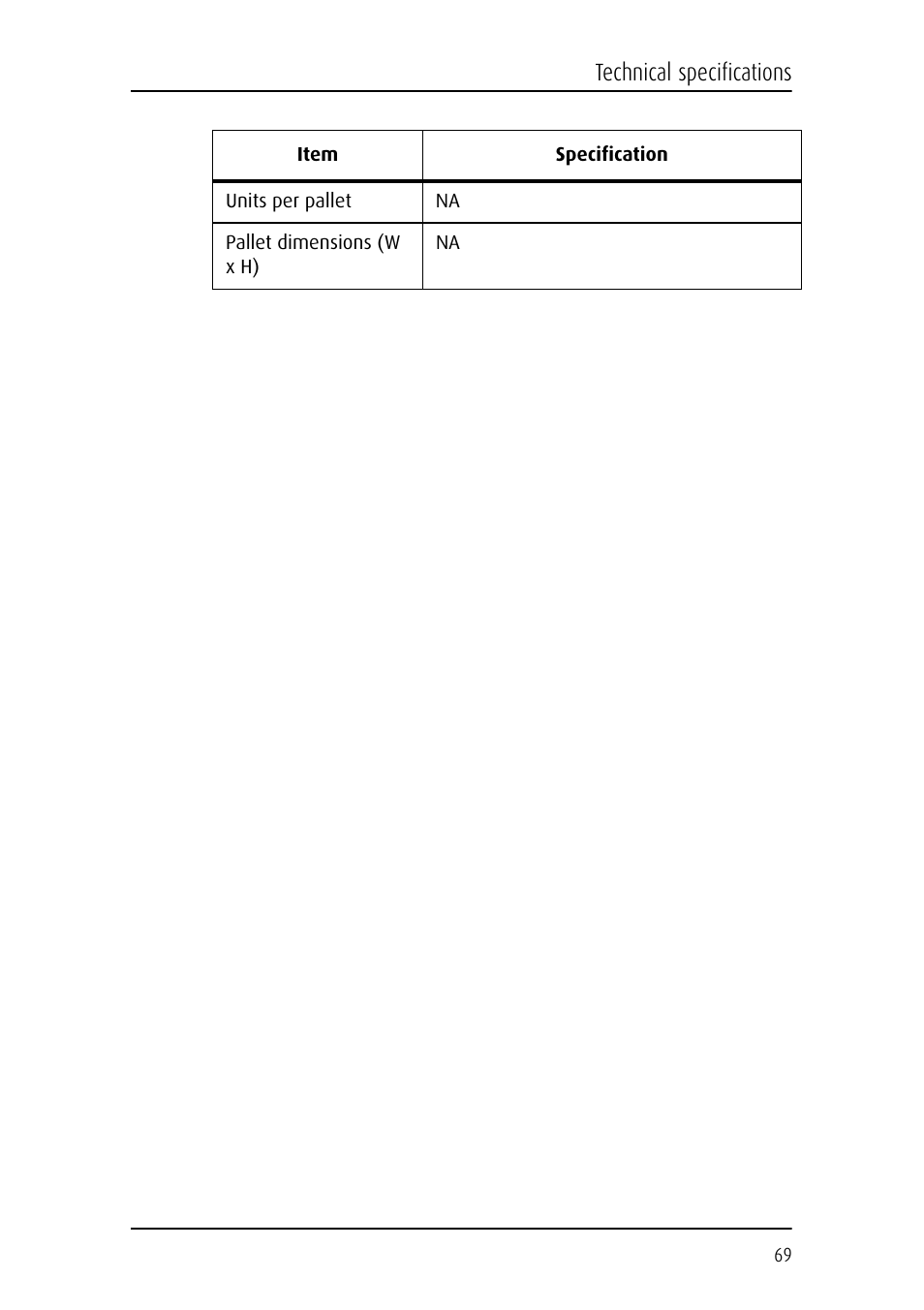 Technical specifications | Barco Coronis Fusion MDCC 6130 User Manual | Page 69 / 80