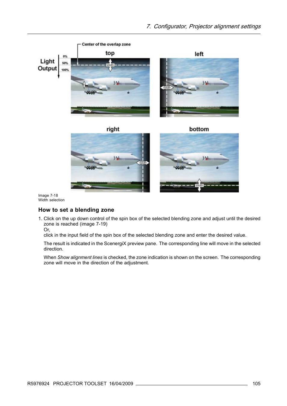 Configurator, projector alignment settings | Barco R5976924 User Manual | Page 109 / 245