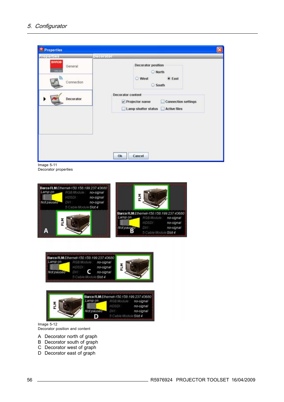 Configurator | Barco R5976924 User Manual | Page 60 / 245