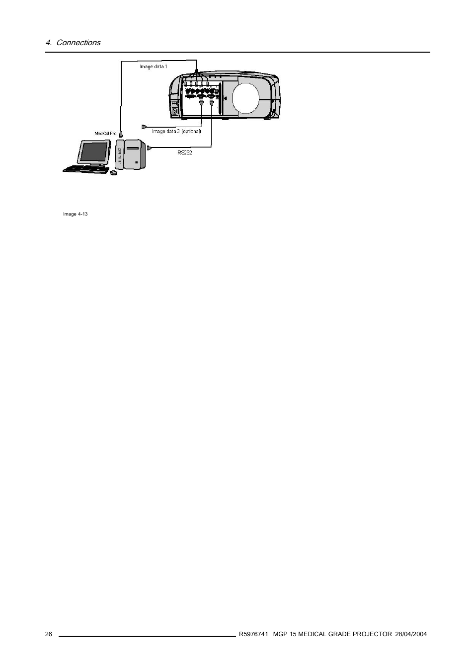 Connections | Barco R9003110 User Manual | Page 30 / 134