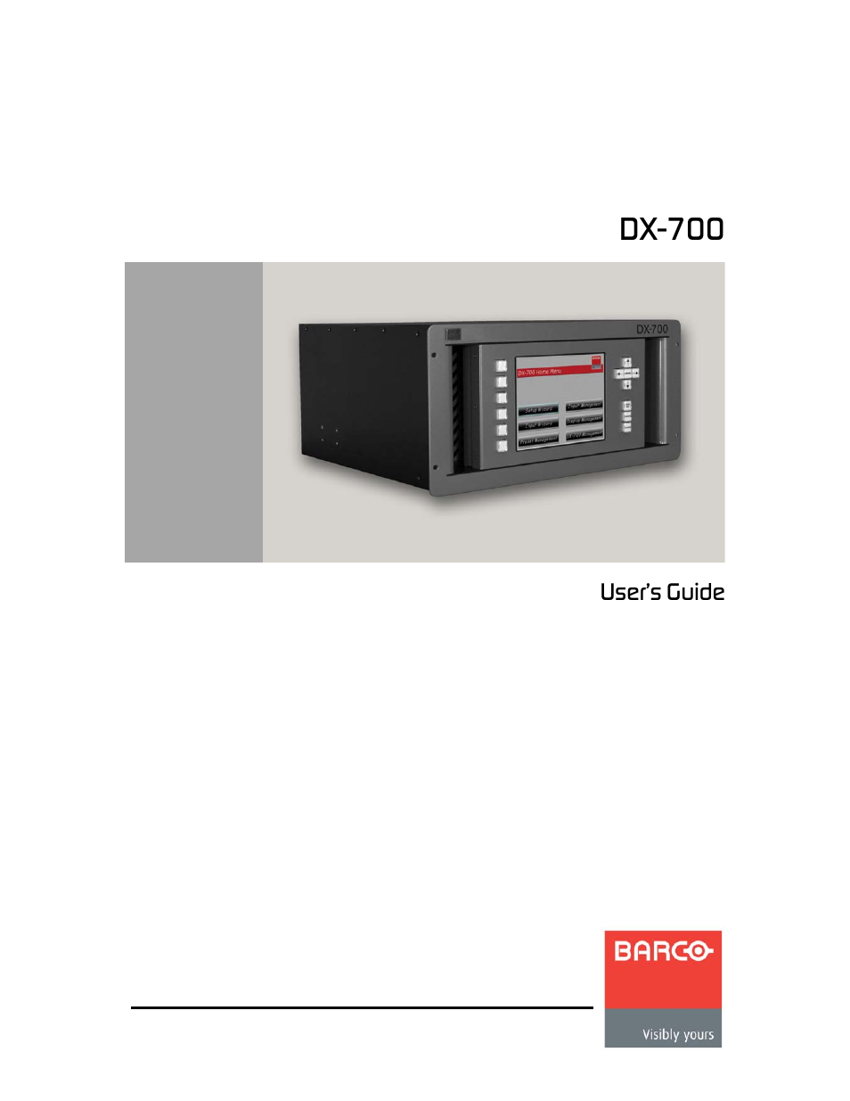 Barco DX-700 User Manual | 230 pages