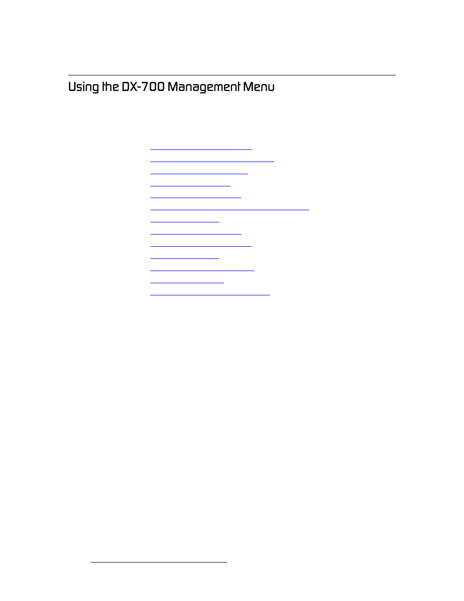 Using the dx-700 management menu, Sect, Rëáåö=íüé=aujtmm=j~е~цйгйен=jéåì | Barco DX-700 User Manual | Page 134 / 230