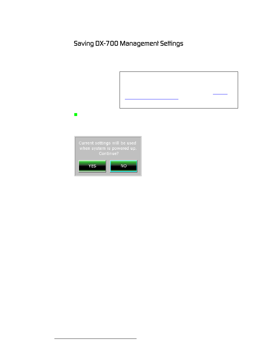 Saving dx-700 management settings, P~обец=aujtmm=j~е~цйгйен=péííáåöë | Barco DX-700 User Manual | Page 164 / 230