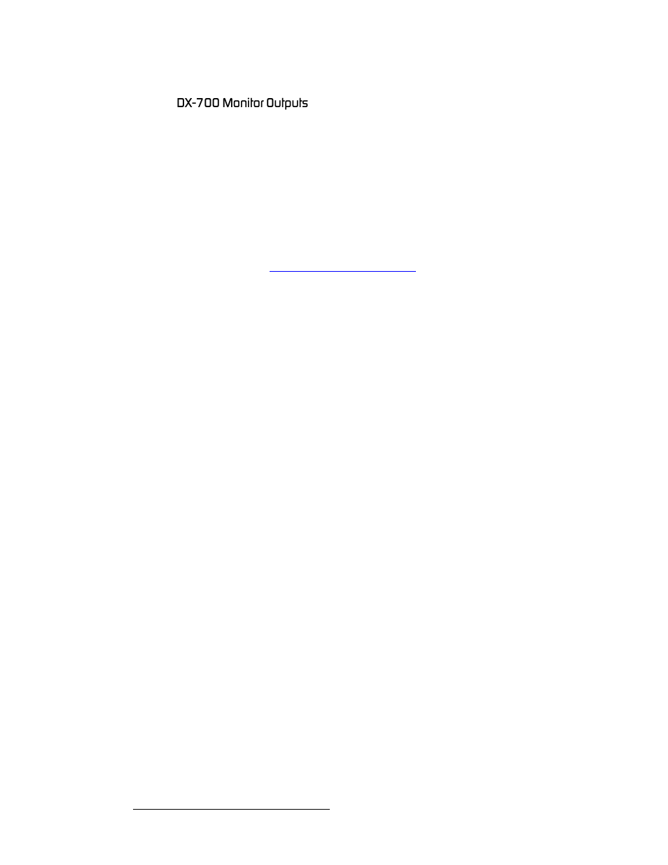 Dx-700 monitor outputs, Section on, Secti | Barco DX-700 User Manual | Page 54 / 230