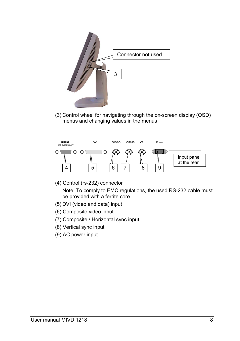 Barco MIVD 1218 User Manual | Page 8 / 31