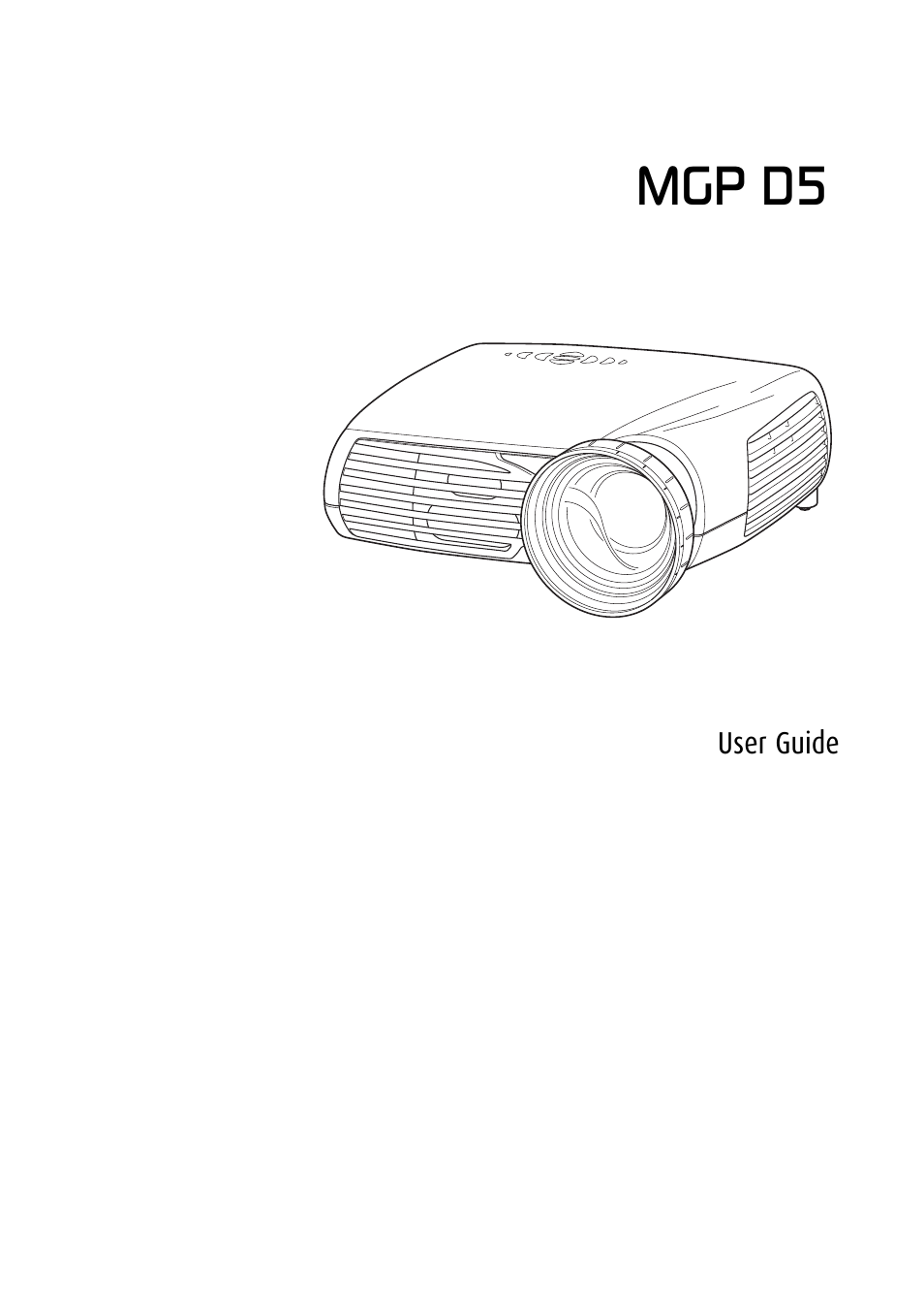 Barco MGP D5 User Manual | 54 pages