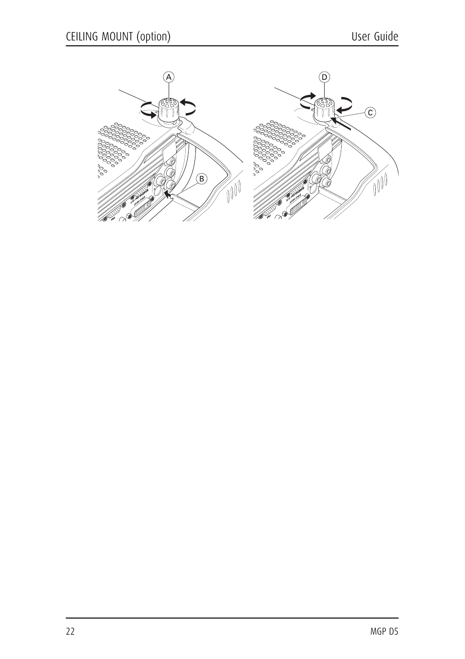 Barco MGP D5 User Manual | Page 22 / 54