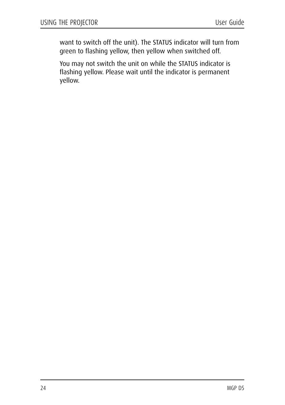 Barco MGP D5 User Manual | Page 24 / 54