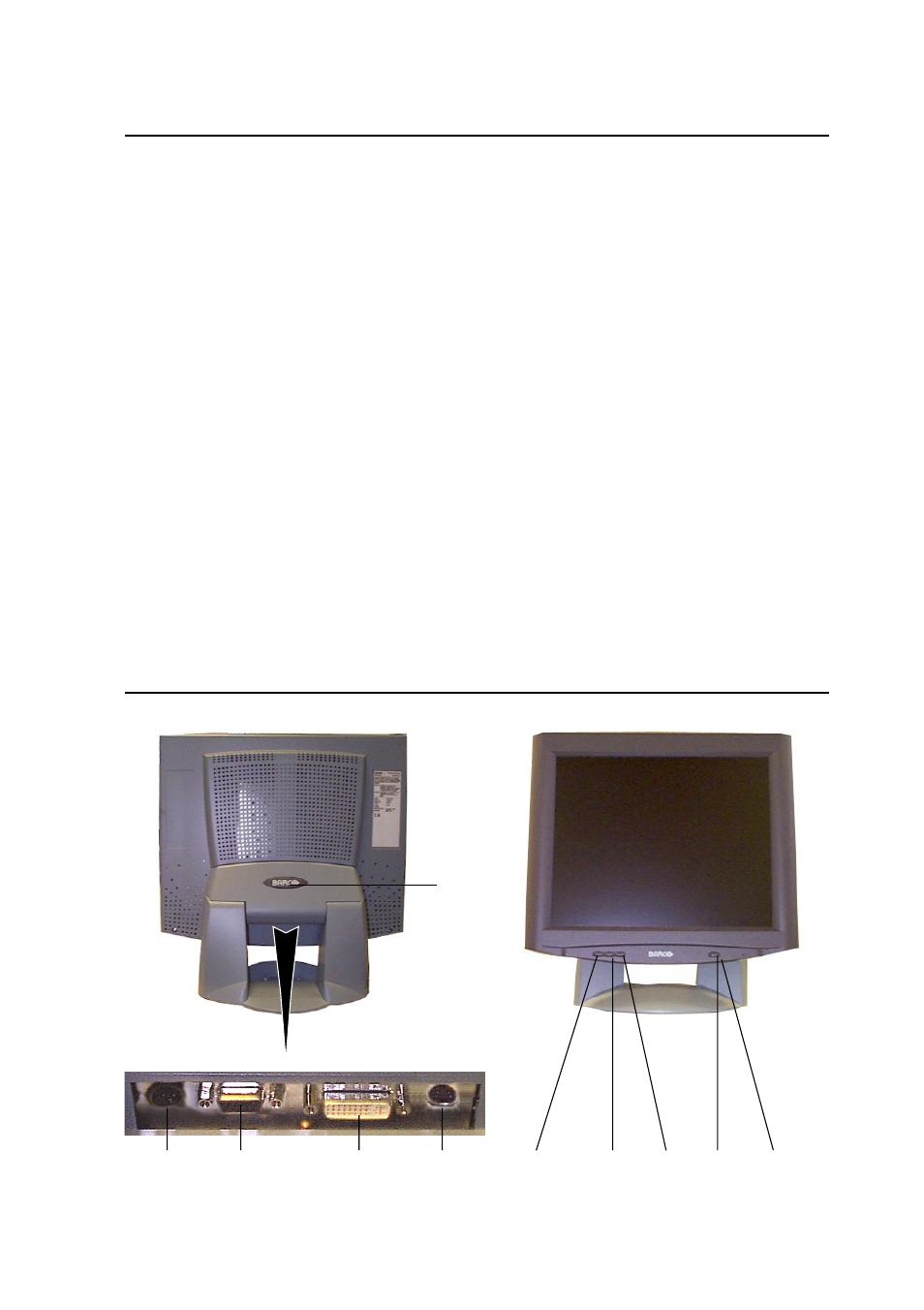 2 package contents, 3 controls and connectors, 2 package contents 1.3 controls and connectors | Barco MFCD 1218 User Manual | Page 5 / 19