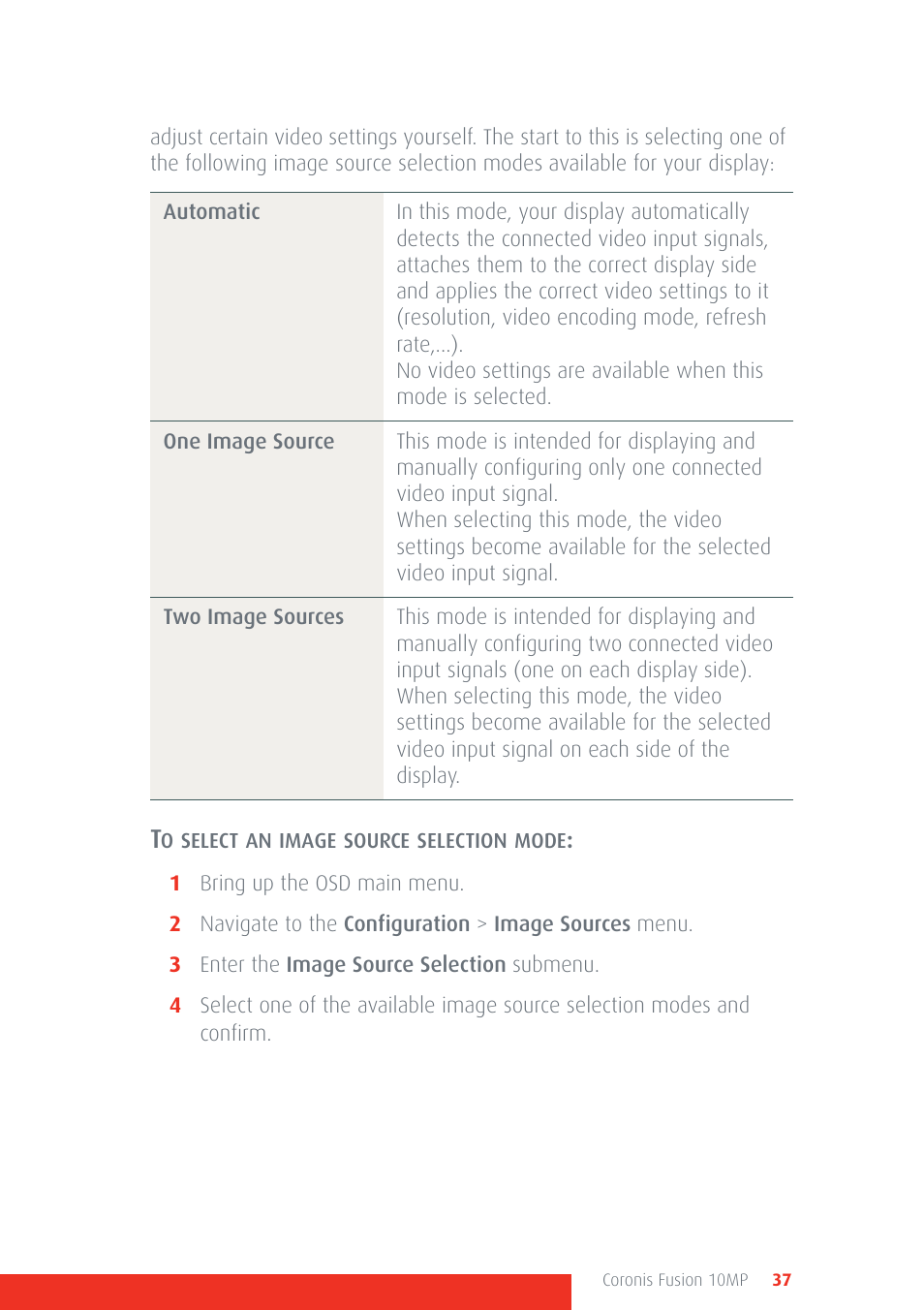 Barco Coronis Fusion 10MP User Manual | Page 37 / 80