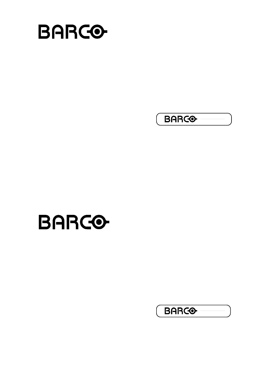 Barco R9001330 User Manual | 131 pages