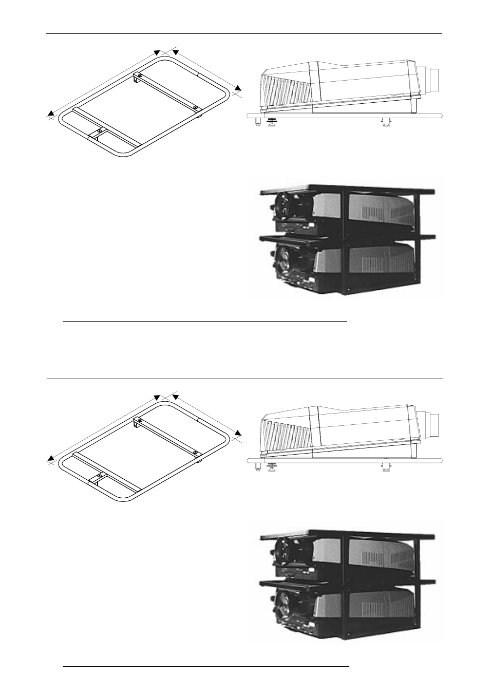 Optional equipment, Projector transport handle, Projector frame for dual or triple configurations | Barco R9001330 User Manual | Page 117 / 131