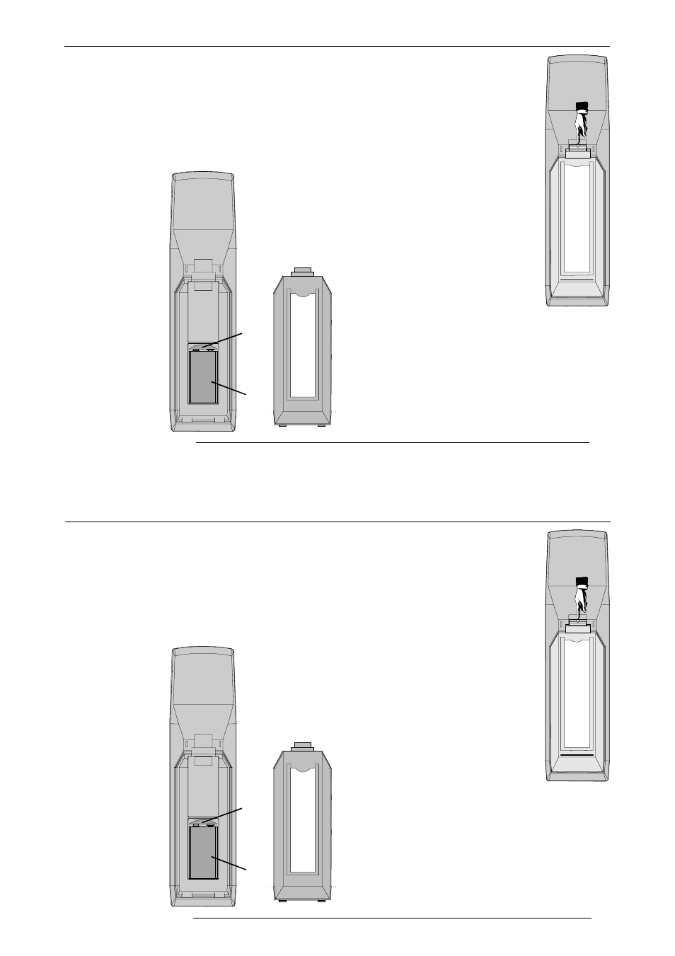 B. battery replacement in the rcu, Appendix b : battery replacement in the rcu, Battery replacement in the rcu | Barco R9001330 User Manual | Page 124 / 131