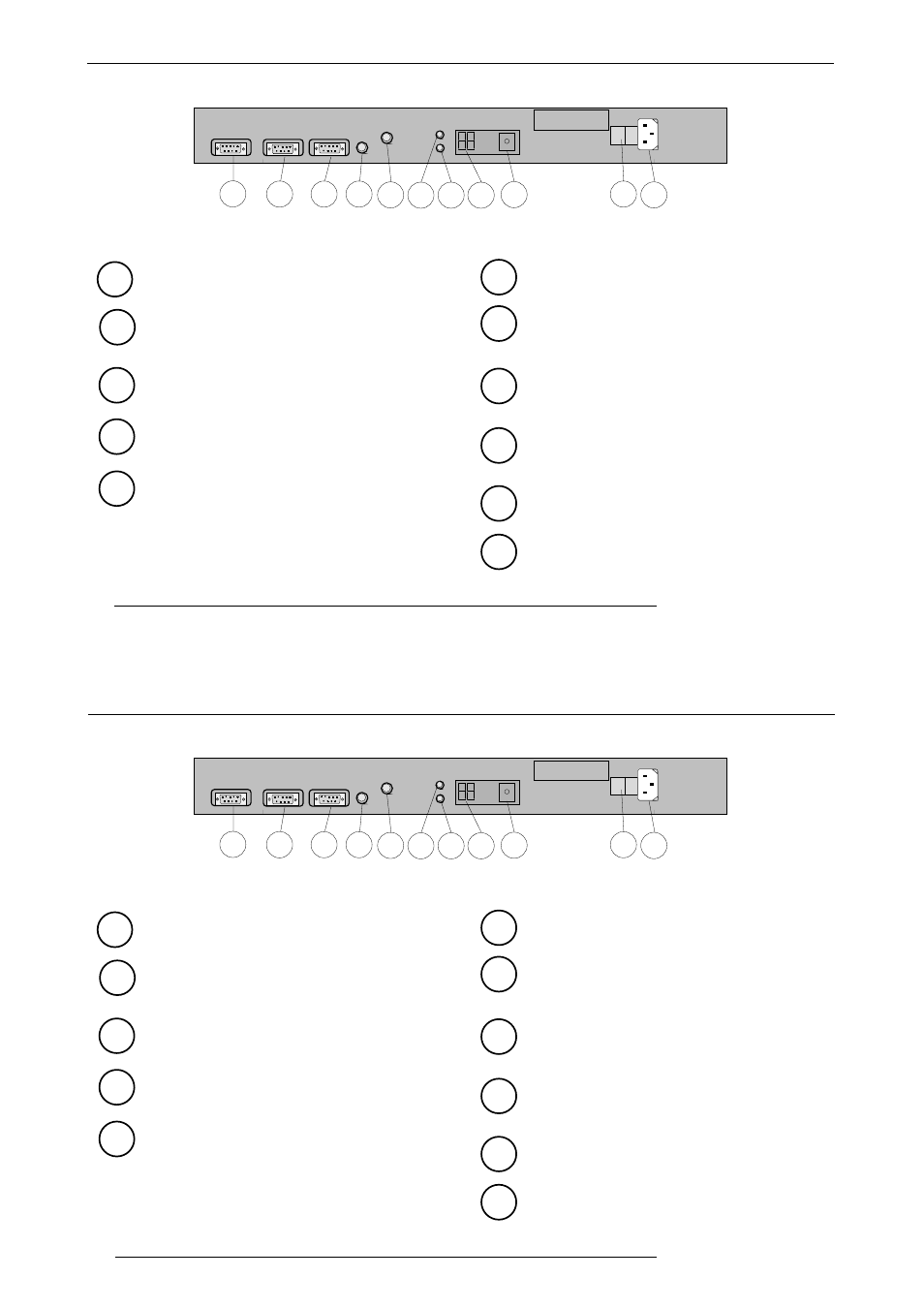 Location and functions of control, Front panel terminology | Barco R9001330 User Manual | Page 34 / 131