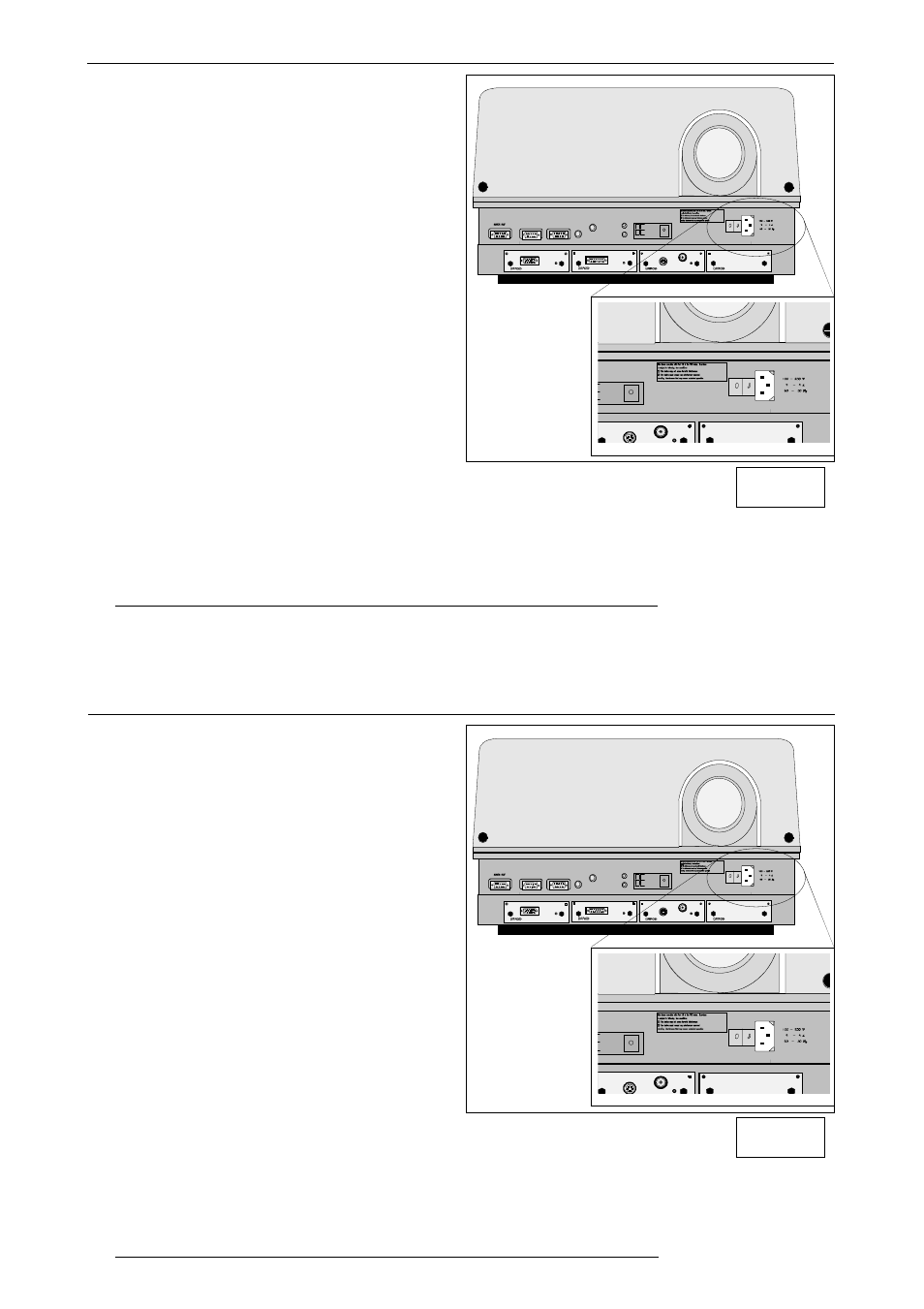 Power connection, Power (mains) cord connection, Fuses | Switching on | Barco R9001330 User Manual | Page 39 / 131