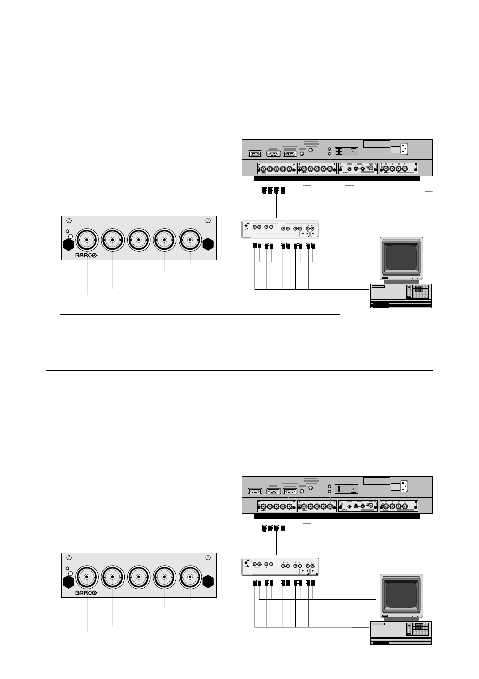 Connections, Rgb analog input module | Barco R9001330 User Manual | Page 47 / 131