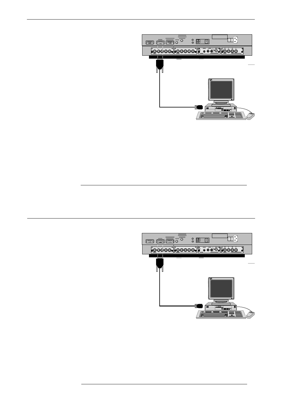 Connections, Change baudrate pc, Service mode | Barco R9001330 User Manual | Page 54 / 131