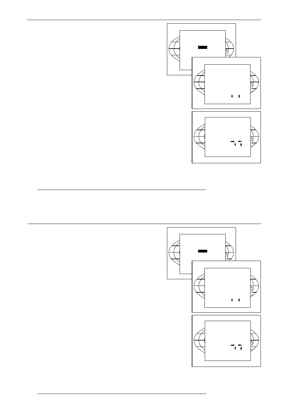 Random access adjustment mode, Copy, Enter | Exit | Barco R9001330 User Manual | Page 75 / 131