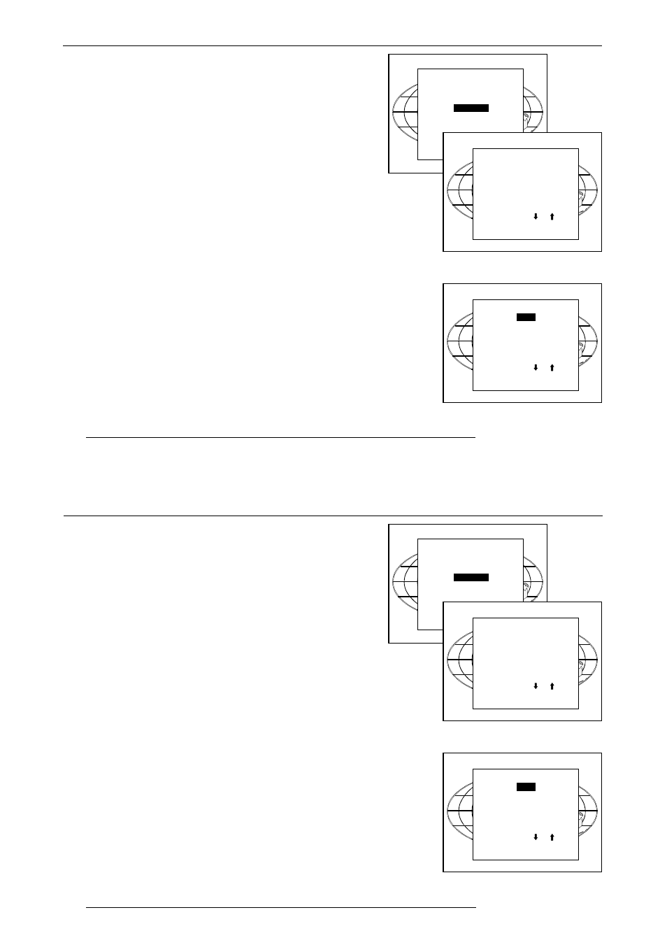 Random access adjustment mode, Geometry, Shift | Enter | Barco R9001330 User Manual | Page 81 / 131