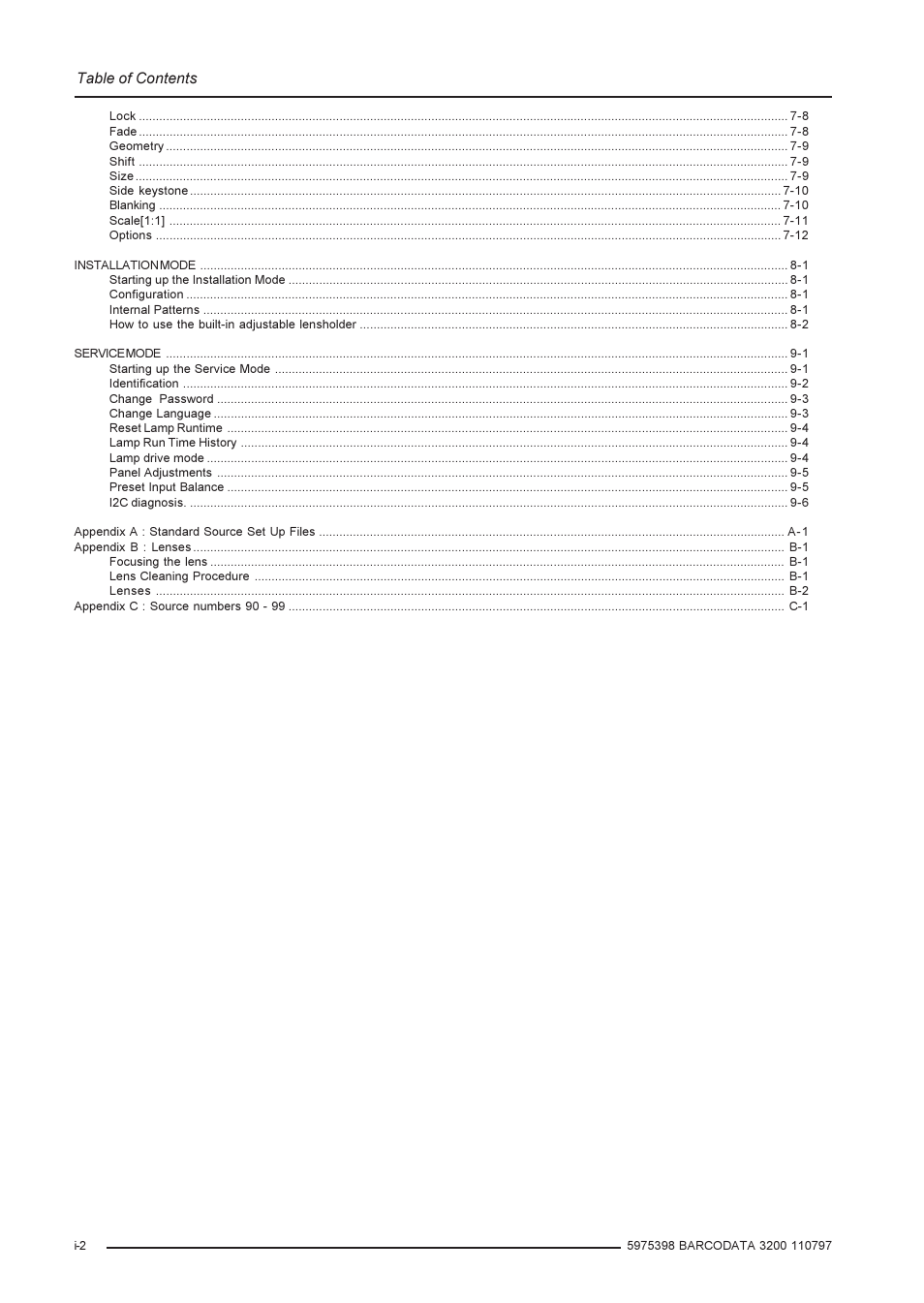 Barco R9001190 User Manual | Page 4 / 48