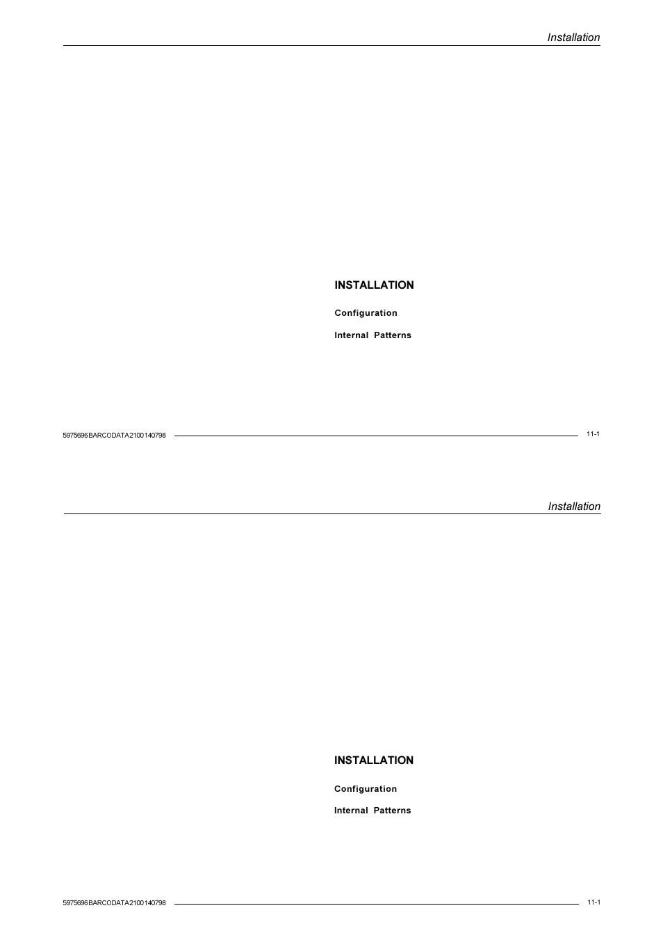 Installation | Barco R9001070 User Manual | Page 90 / 121