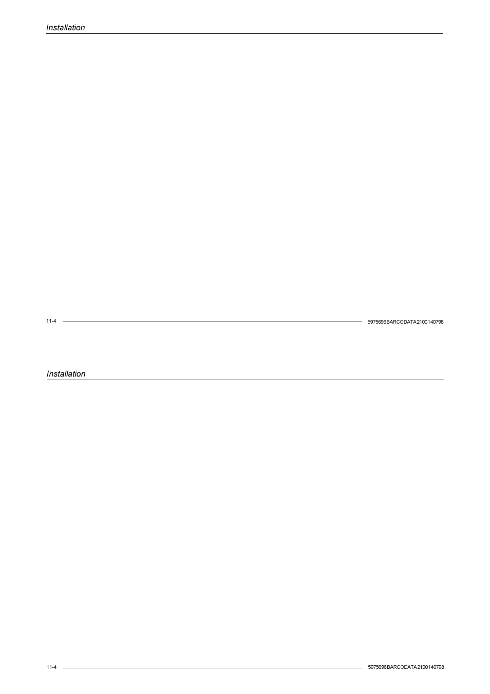 Installation | Barco R9001070 User Manual | Page 93 / 121