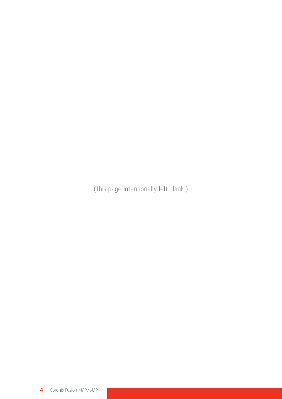 This page intentionally left blank.) | Barco CORONIS FUSION 4MP/6MP User Manual | Page 4 / 72
