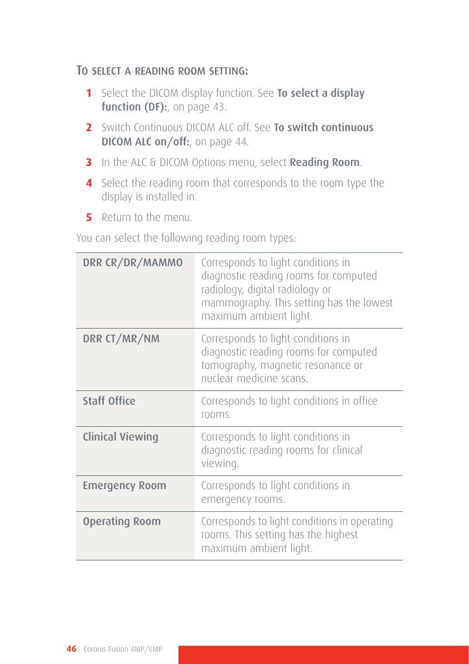Barco CORONIS FUSION 4MP/6MP User Manual | Page 46 / 72