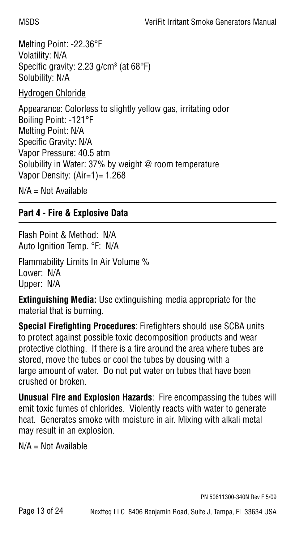 Nextteq VeriFit Irritant Smoke Generators for Respirator Fit Testing User Manual | Page 16 / 28