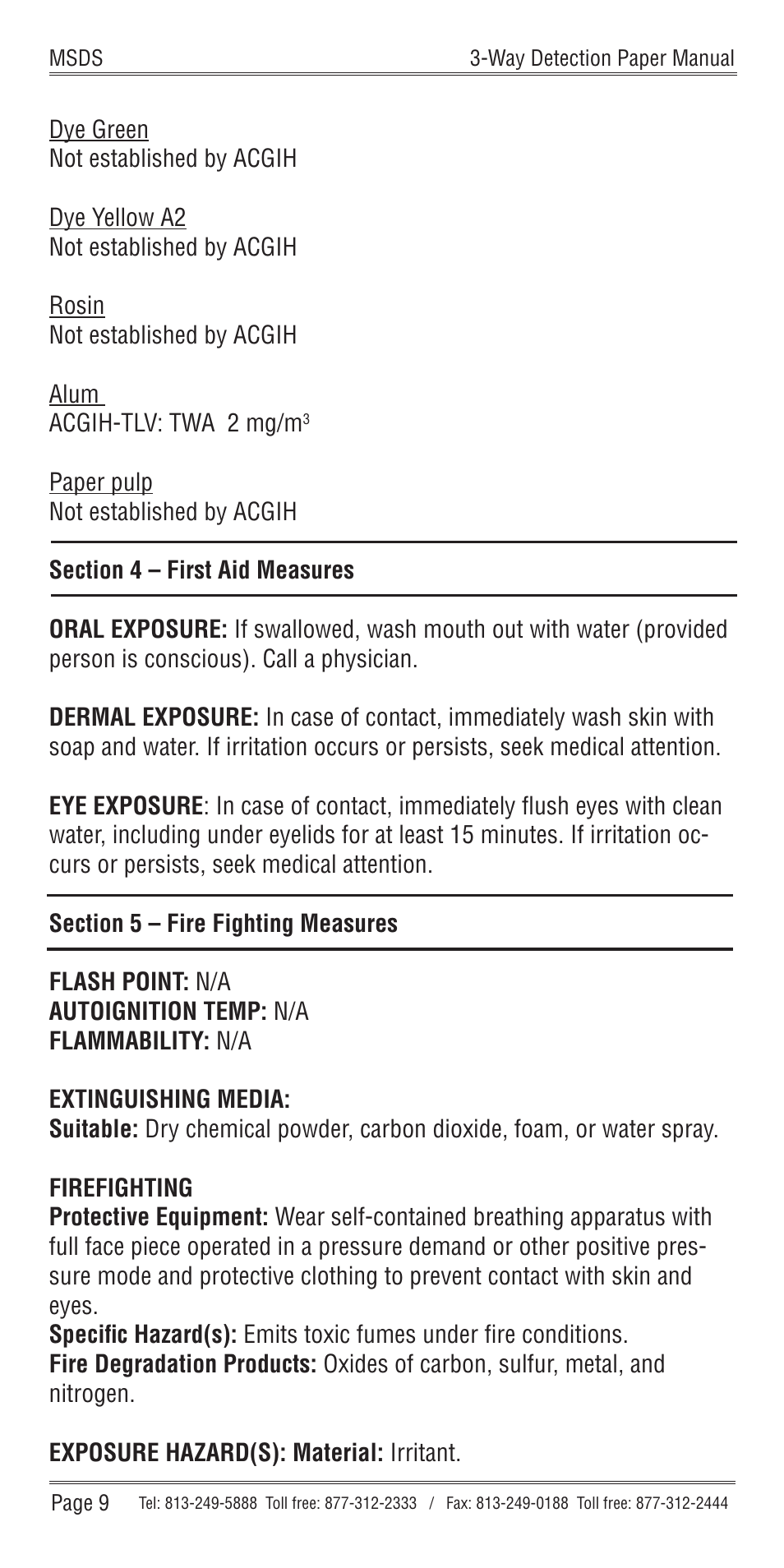 Nextteq 3-Way Detection Paper User Manual | Page 12 / 20