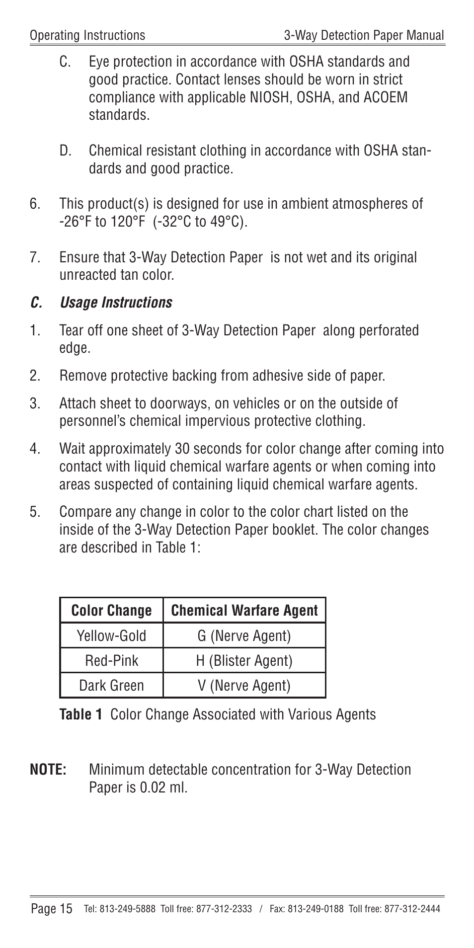 Nextteq 3-Way Detection Paper User Manual | Page 18 / 20