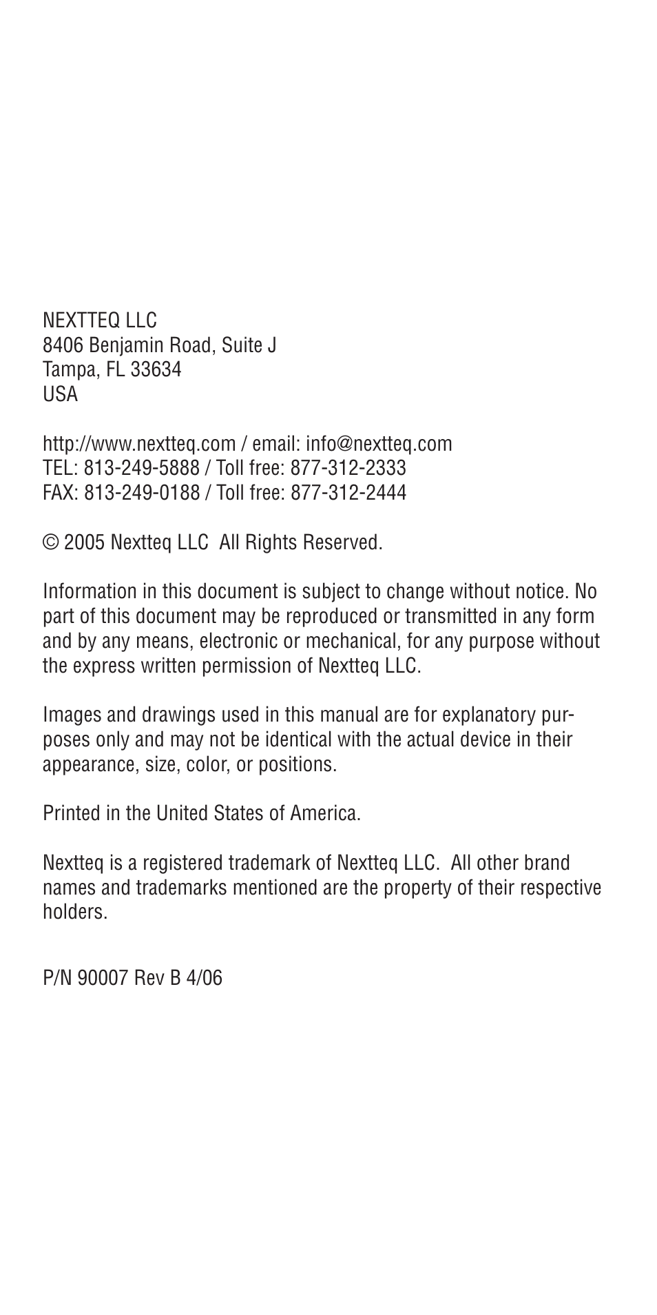 Nextteq M8 Detection Paper User Manual | Page 2 / 20