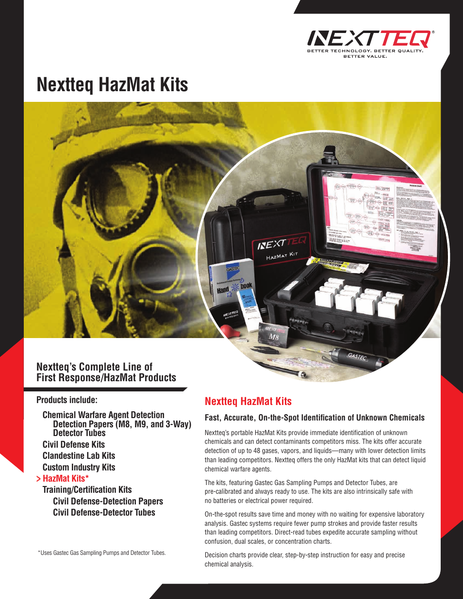 Nextteq Deluxe HazMat Kit (without tubes) User Manual | 4 pages
