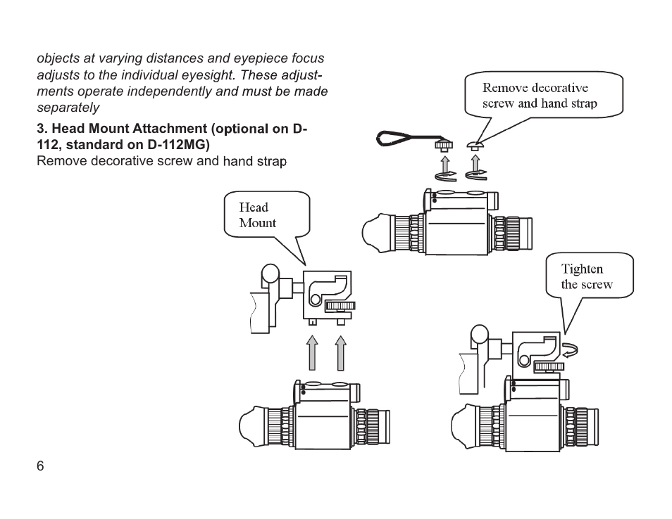 Night Optics Guardian 1x Gen 1+ Night Vision Monocular User Manual | Page 6 / 16