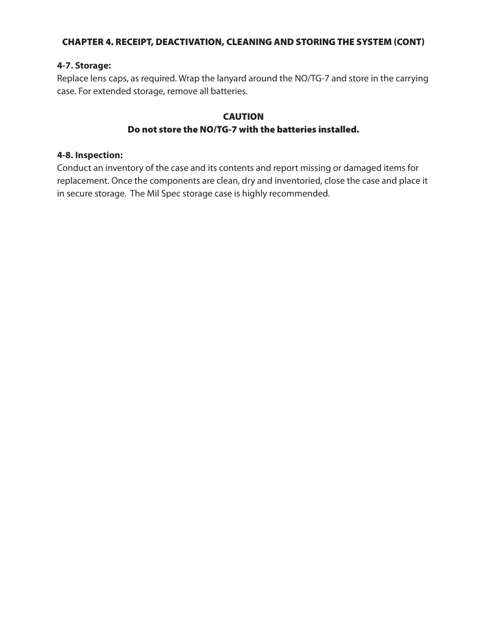 Night Optics TG-7 Thermal Goggle/Binocular (30Hz) User Manual | Page 6 / 16