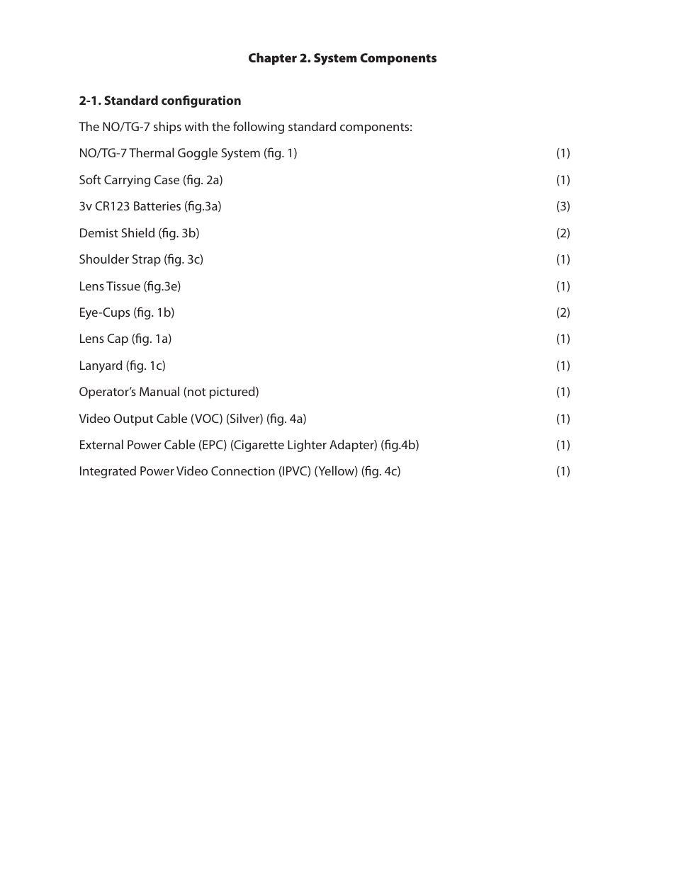 Night Optics TG-7 Thermal Goggle/Binocular (30Hz) User Manual | Page 7 / 16