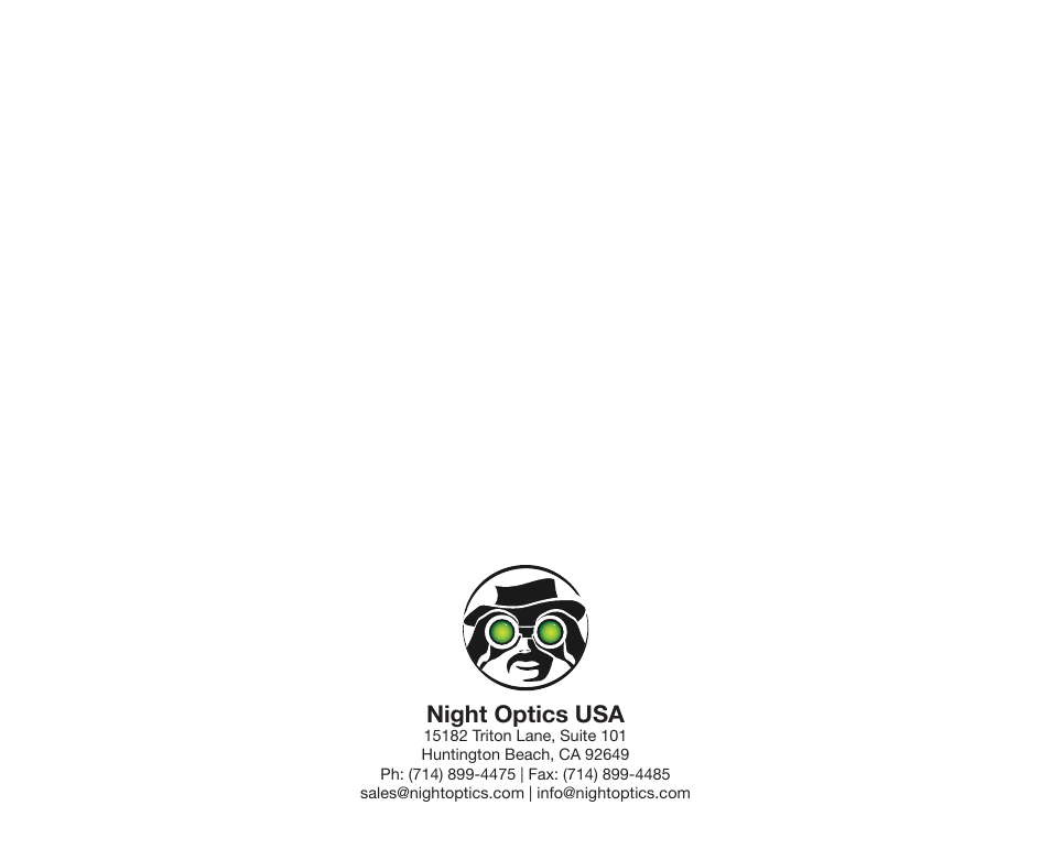 Night optics usa | Night Optics Day/Night Adaptor (Mini-14) User Manual | Page 9 / 9