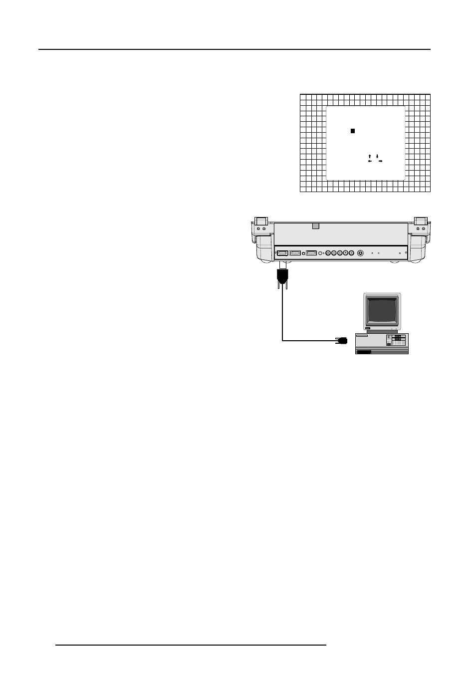 Connections, Connecting a rcvds 05 switcher to the projector, Connecting a vs05 switcher to the projector | Barco R9002120 User Manual | Page 20 / 57