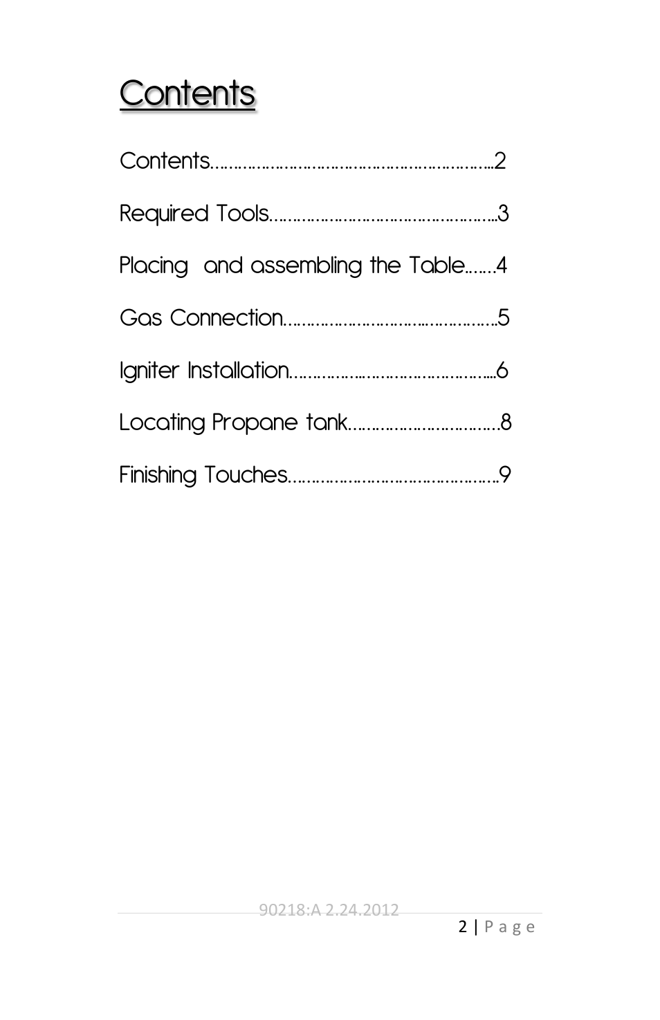 Outdoor Great Room Uptown Fire Pit Table User Manual | Page 2 / 12