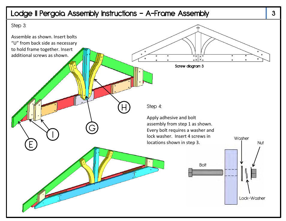 Eg h i | Outdoor Great Room Lodge II Pergola User Manual | Page 5 / 14