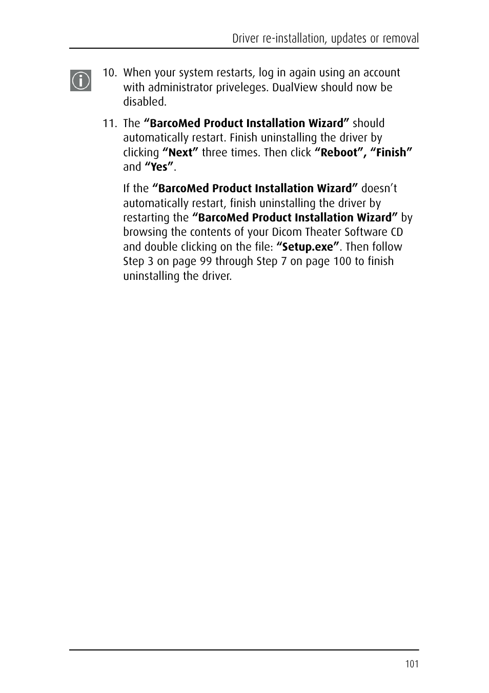 Barco DICOM THEATER MGP 15 User Manual | Page 101 / 102