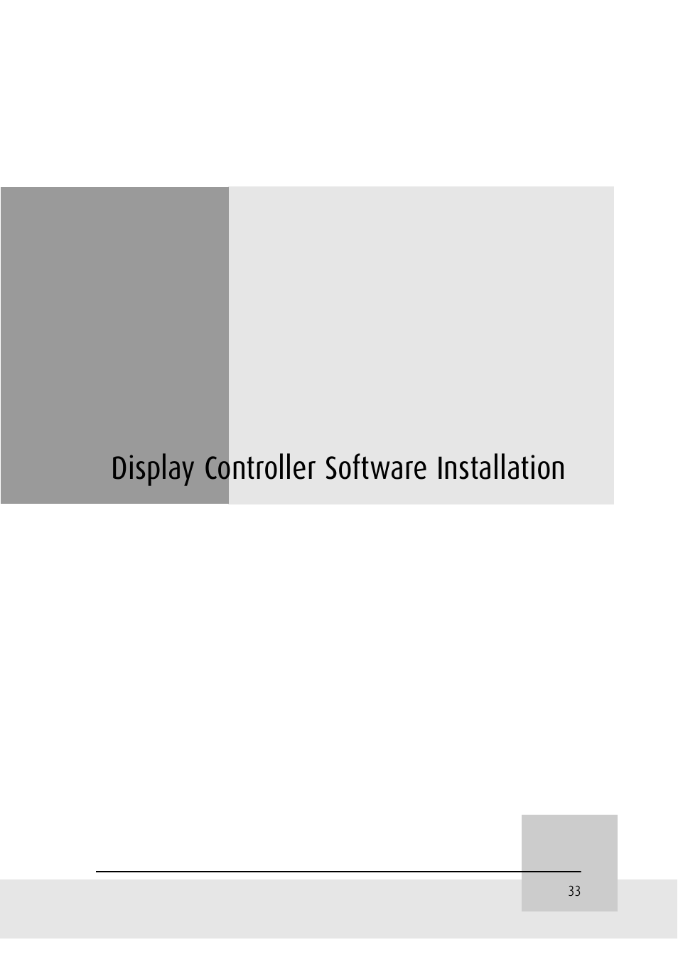 Display controller software installation | Barco DICOM THEATER MGP 15 User Manual | Page 33 / 102