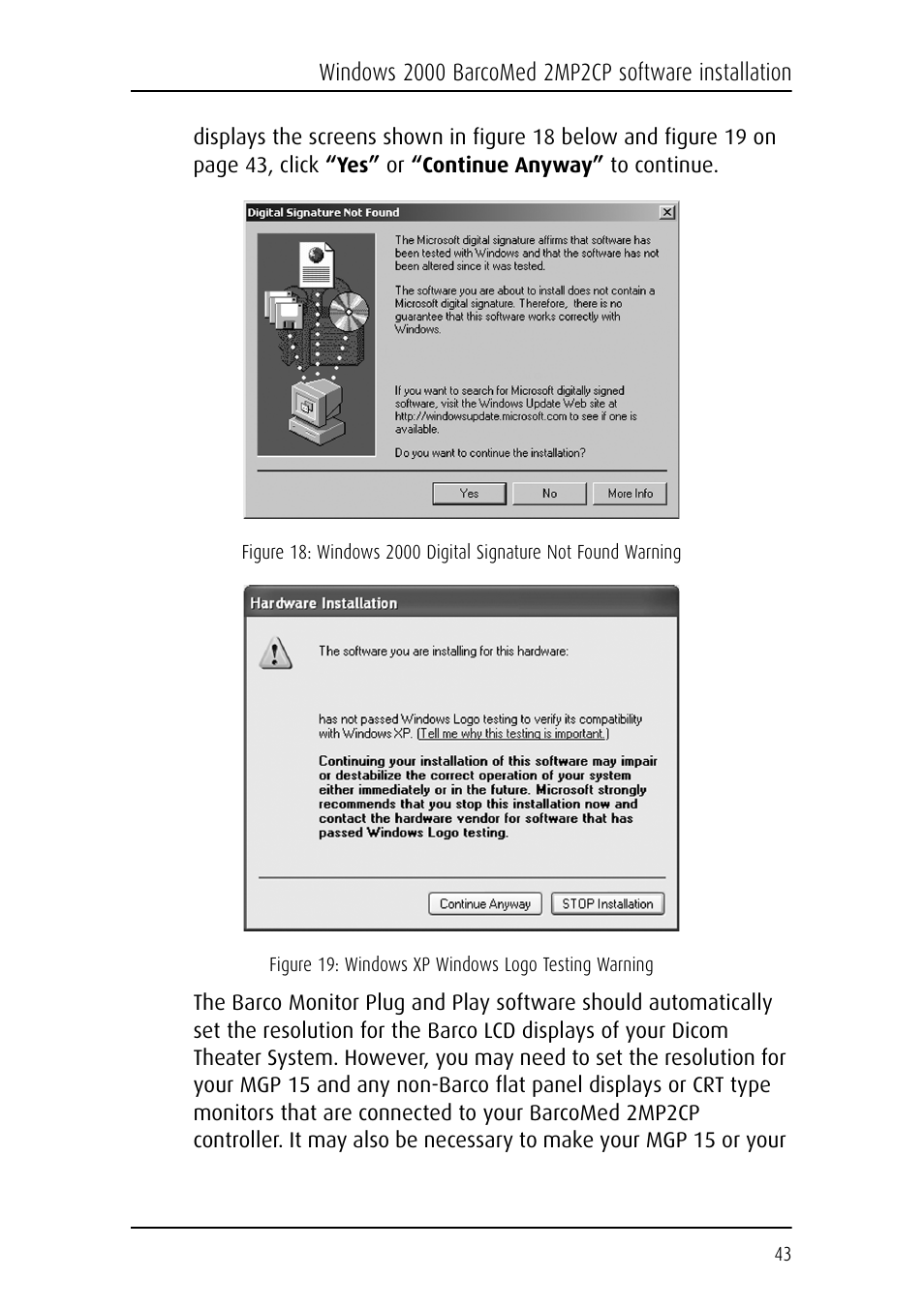 Barco DICOM THEATER MGP 15 User Manual | Page 43 / 102