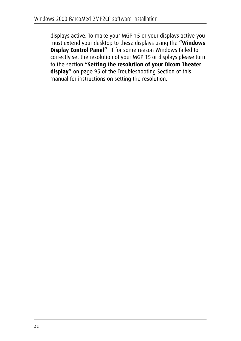 Barco DICOM THEATER MGP 15 User Manual | Page 44 / 102