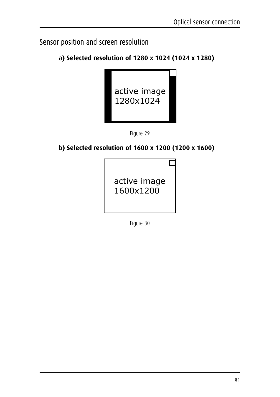 Sensor position and screen resolution | Barco DICOM THEATER MGP 15 User Manual | Page 81 / 102