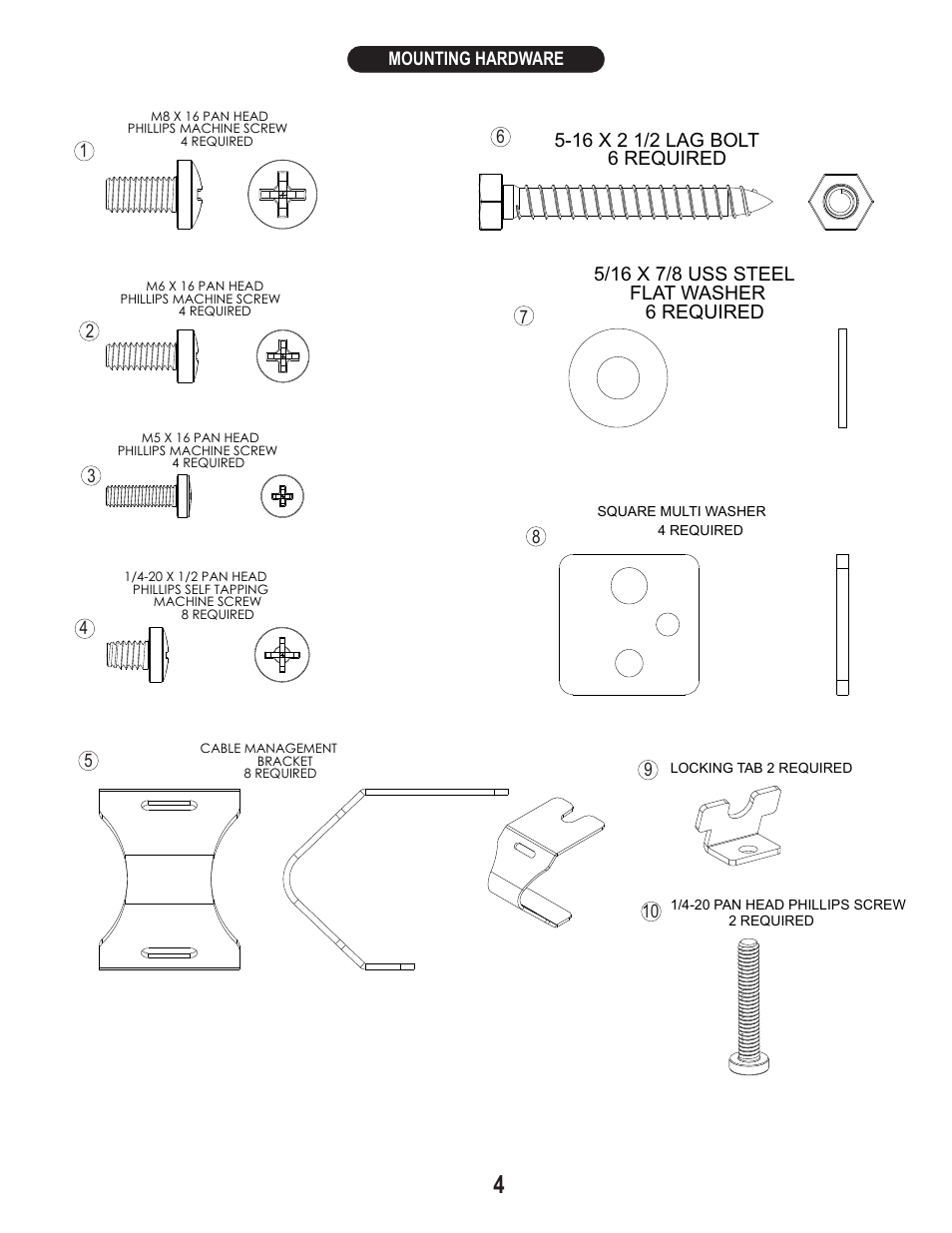 PDR Mounts awm250 User Manual | Page 4 / 8