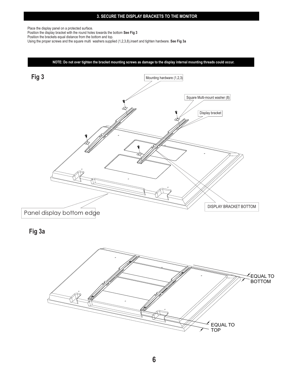 Fig 3 fig 3a | PDR Mounts awm250 User Manual | Page 6 / 8