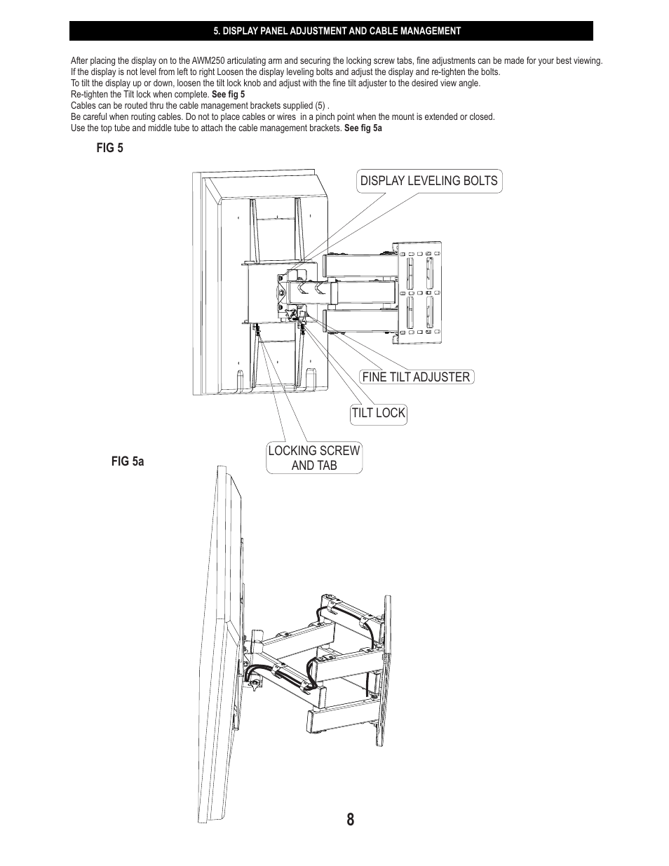 PDR Mounts awm250 User Manual | Page 8 / 8