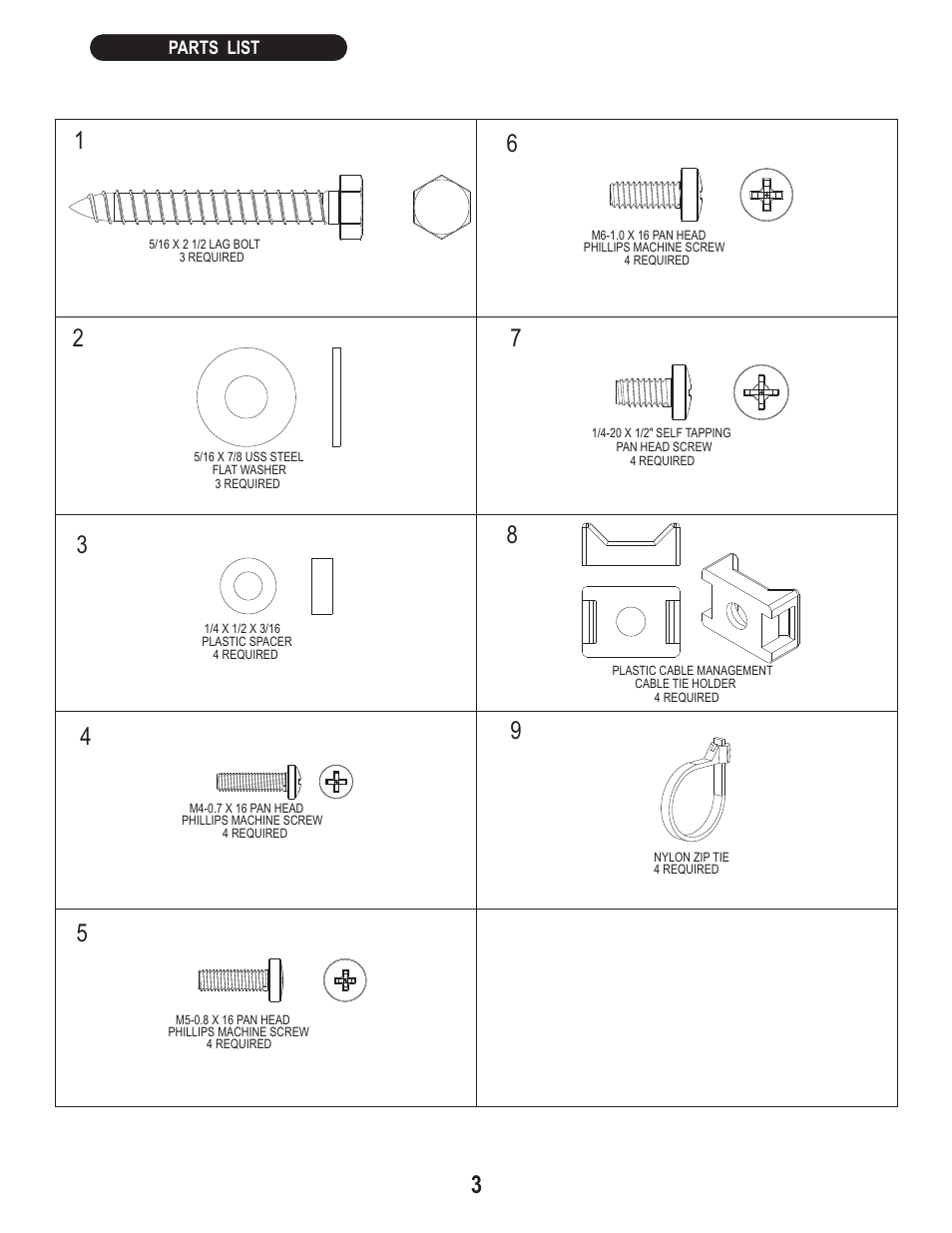 PDR Mounts awm125-vesa User Manual | Page 3 / 6