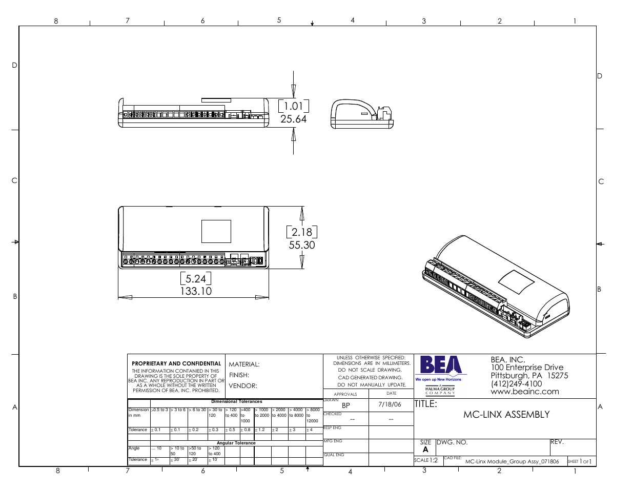 BEA MC-Linx Assembly User Manual | 1 page
